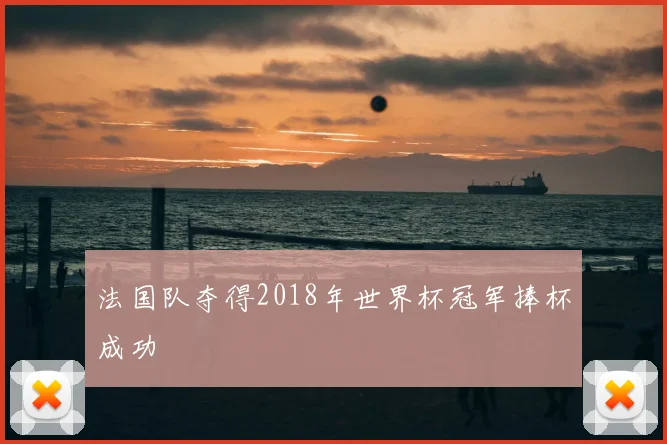 法国队夺得2018年世界杯冠军捧杯成功